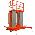 4m double mast lift table hydraulic electric mobile mast lifter